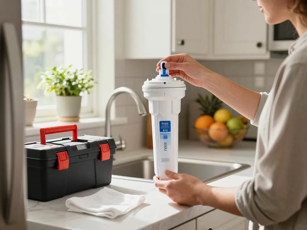 Replacing Filterlogic FL-RF13 Replacement for GE® MWF® in a home kitchen setting