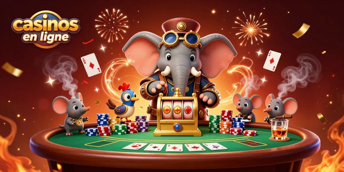 Jouez dans des casinos en ligne animés avec des trophées et des machines à sous iconiques.