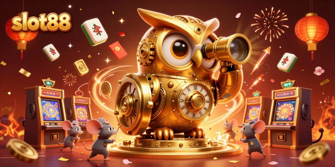 Experience thrilling gameplay with slot88, featuring dynamic slot machines and festive energy across a vibrant casino scene.