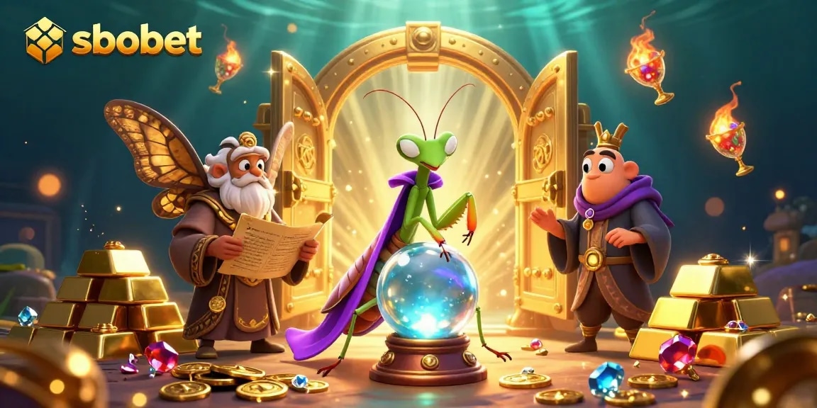 Engage with sbobet gaming through a mystical scene of fortune tellers and treasure.