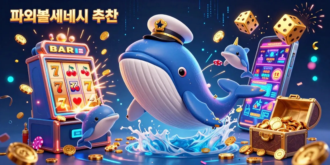 안전하고 독창적인 파워볼사이트 추천을 위해 해양 동물들이 참가하는 축제의 장면.