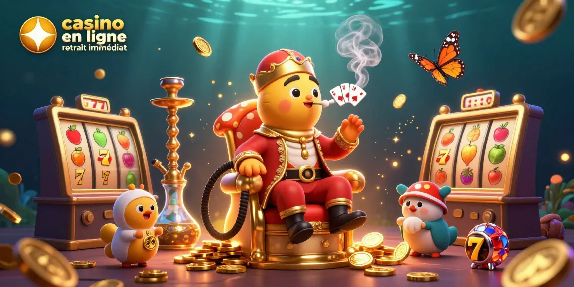 Gagnez au casino en ligne retrait immédiat avec des rouleaux de machines à sous et des symboles de jackpot.