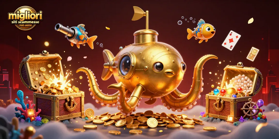 Immergiti nei migliori siti scommesse non AAMS con questa vibrante illustrazione 3D.