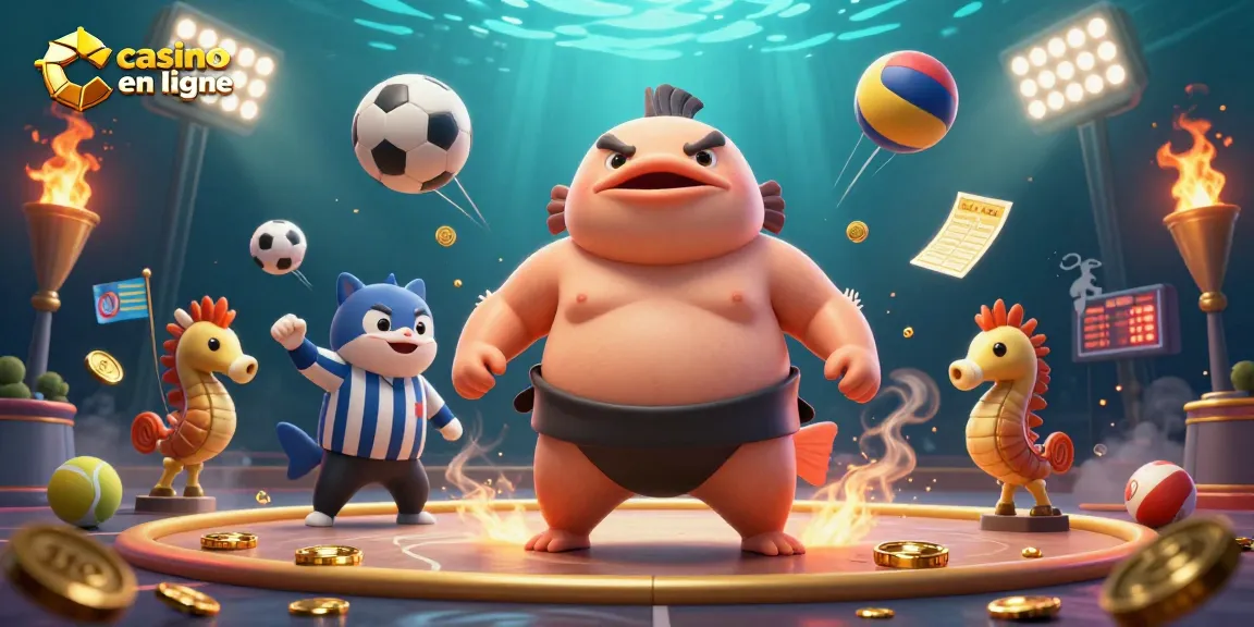 Jouez à casino en ligne avec des personnages marins amusants et des éléments de jeu vibrants.