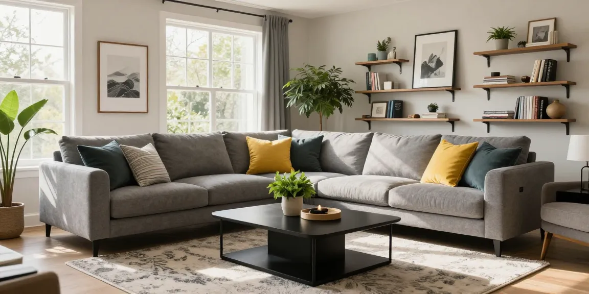 Stylish living room featuring modern furniture and warm sunlight optimizing depo 5k home decor.