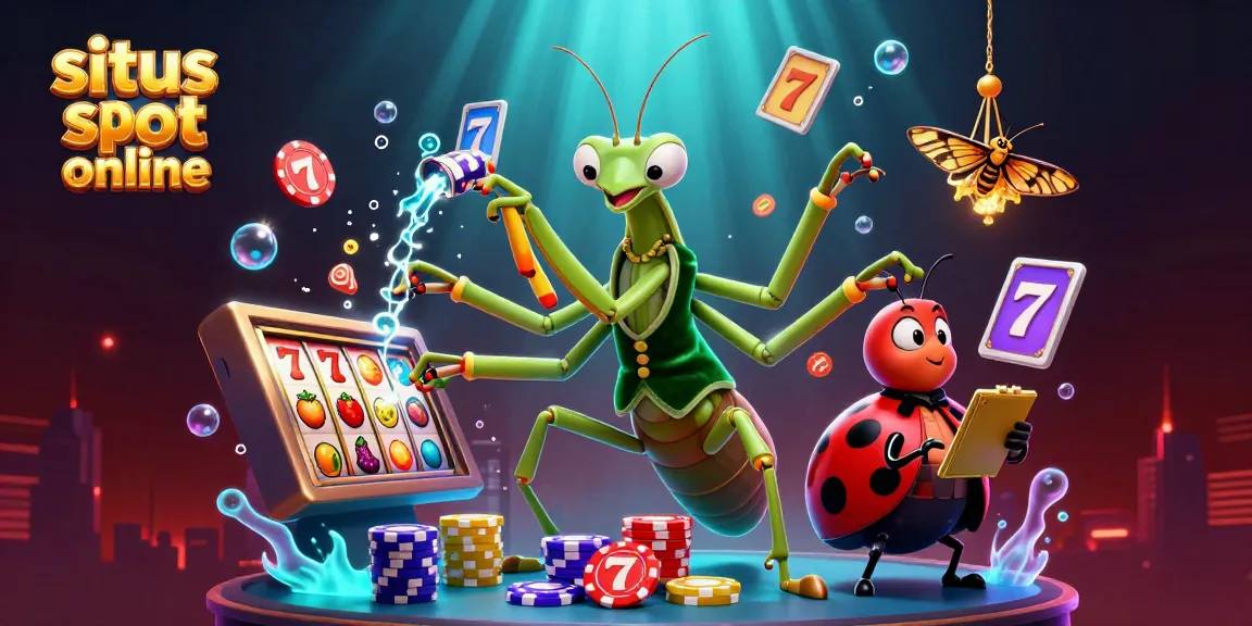 Menangkan jackpot di situs slot online dengan simbol lucky 7, buah-buahan, dan suasana kasino yang meriah.