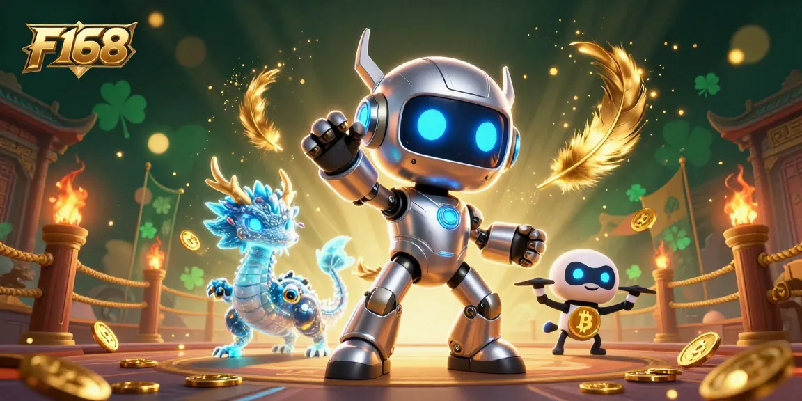 Experience the excitement of F168's thrilling betting landscape with a vibrant 3D casino scene.