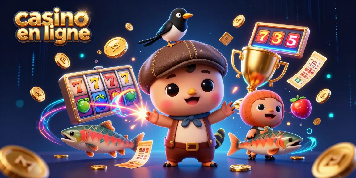 Jouez au casino en ligne tout en profitant de l'illustration dynamique de la loterie et des jeux.