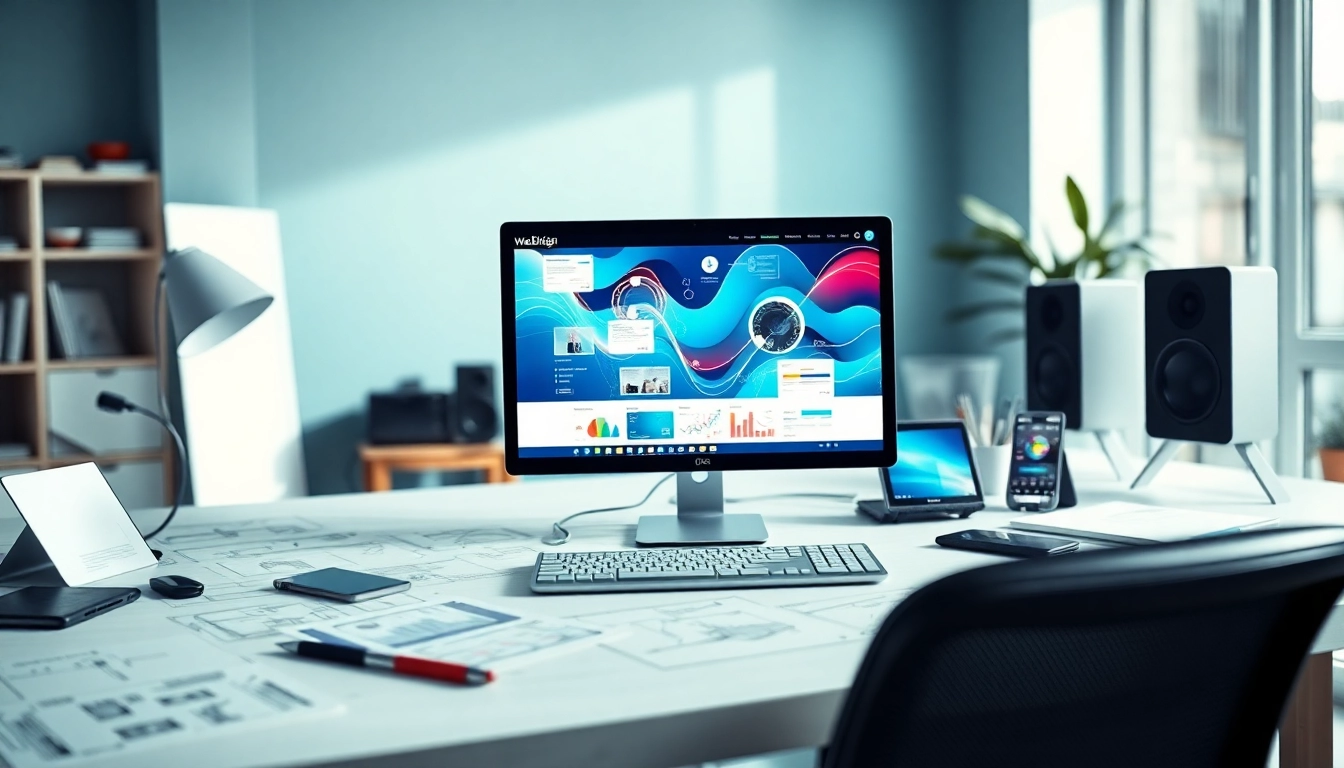 Optimizing web presence with https://alvionz.de/ showcased in a modern workspace.