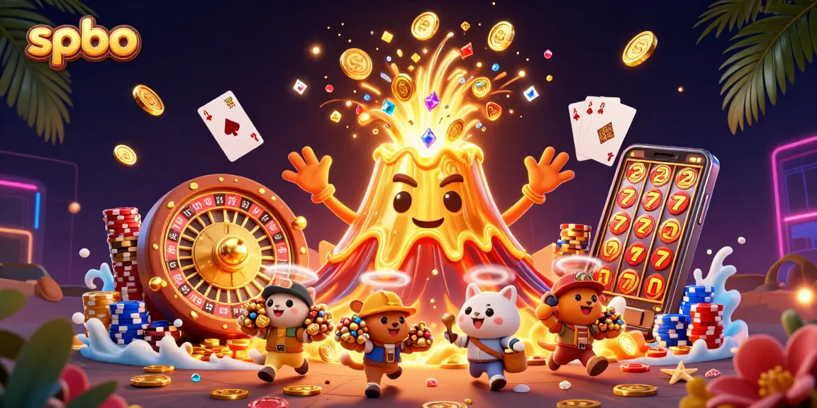 Experience spbo's thrilling atmosphere with a vibrant eruption of casino treasures and joyous adventure.