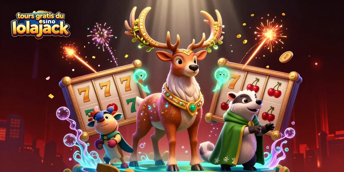 Experience the excitement with tours gratuits du casino lolajack and vibrant casino elements in a magical 3D scene.