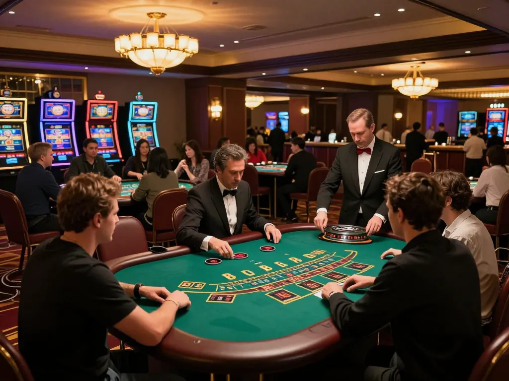 Players enjoying blackjack at win678 com casino, capturing the excitement of live gameplay.