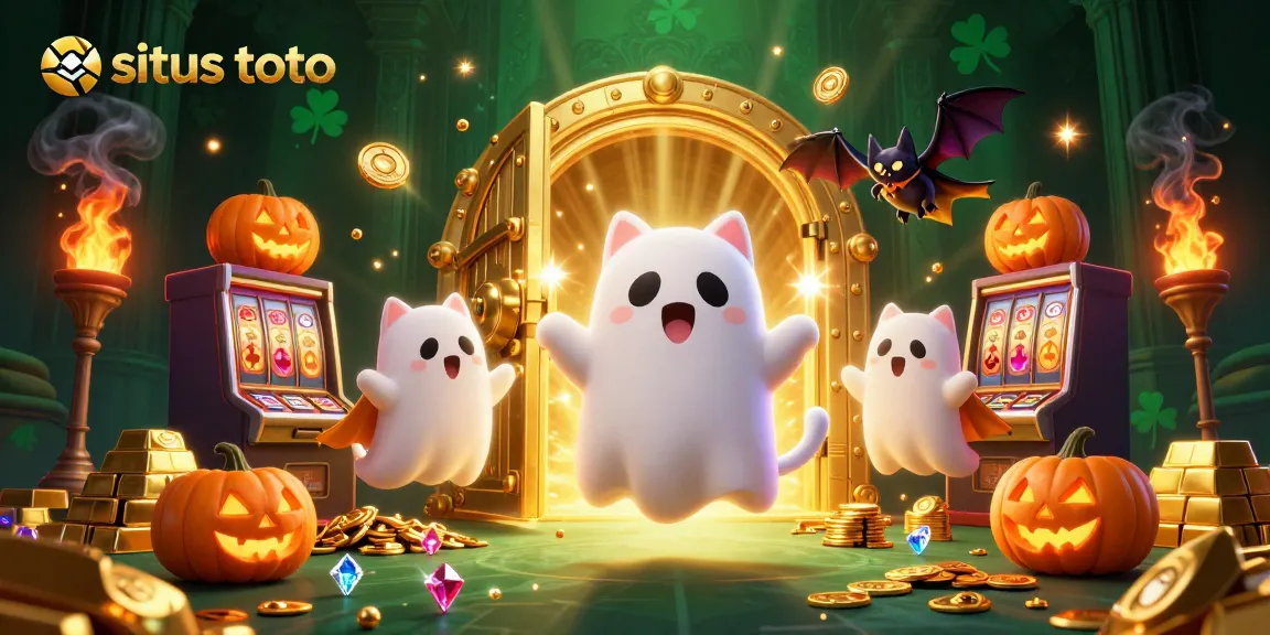Engage in situs toto adventures at a haunted casino with ghostly characters and sparkling treasures.