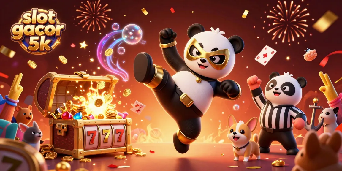Experience thrilling wins with slot gacor 5k, featuring dynamic gaming action and colorful characters.
