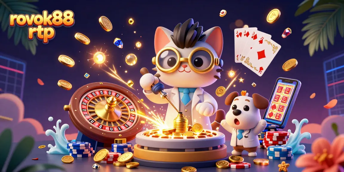 Engage with vibrant rokok88 rtp gameplay featuring dynamic casino elements and animated characters.