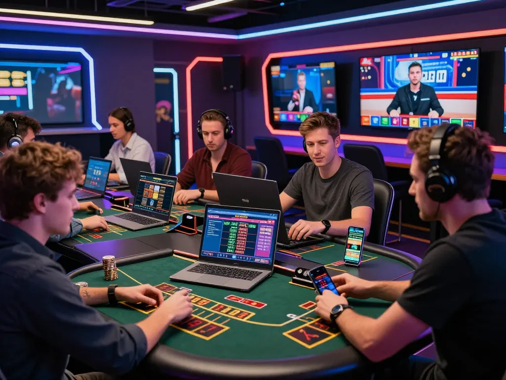 Exciting online casino scene showcasing players at MM88 engaging with live dealers and vibrant games.