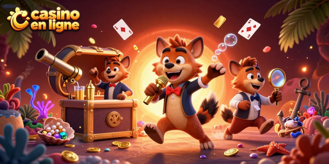 Animations vibrantes de casino en ligne, hyènes amusantes et ambiance immersive