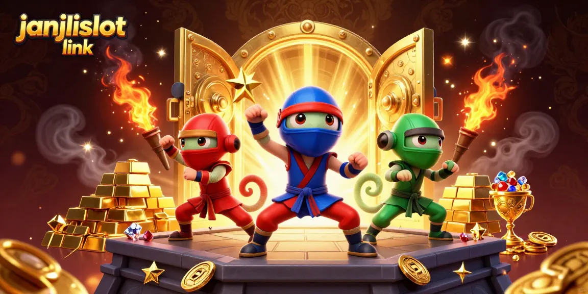 Experience winning thrills with janjislot link in a vibrant 3D casino adventure with chameleons and treasures.