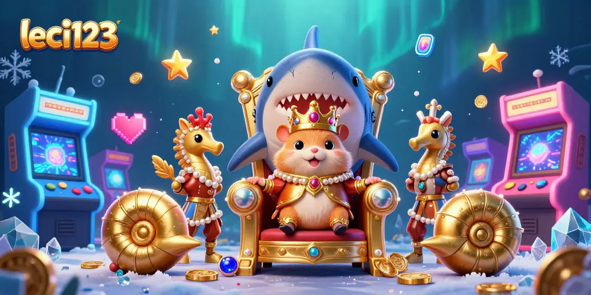 Experience the vibrant gameplay of leci123 as the golden hamster king reigns amidst casino treasures.