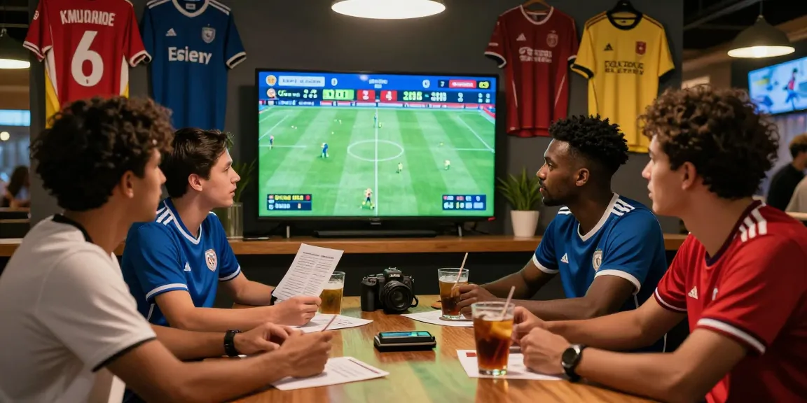 Soccer betting enthusiasts analyzing live odds on keobongdahomnay during an exciting game day.