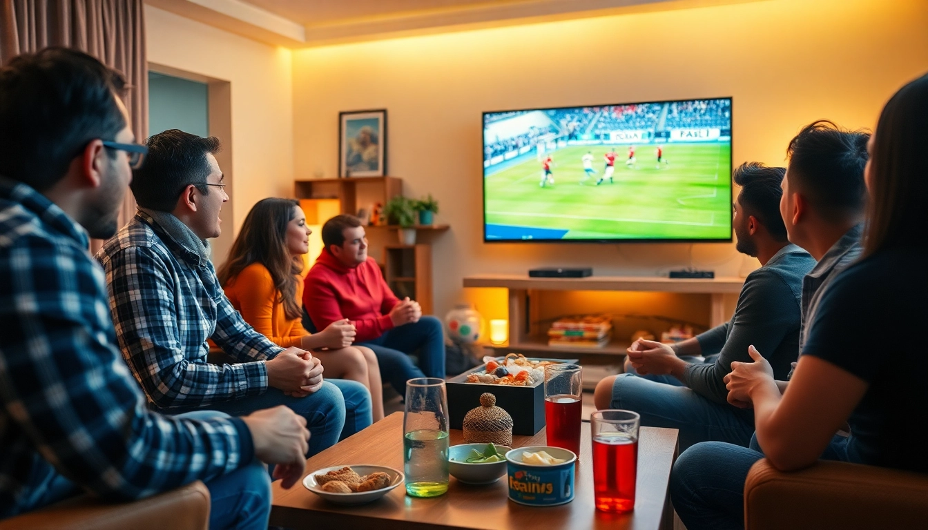 Menjadi bagian dari bolakami, para penggemar menikmati pertandingan sepak bola bersama di ruang tamu nyaman.