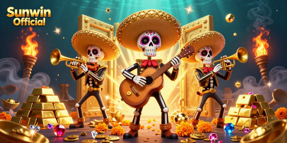 Experience thrilling gameplay at Sunwin Official with a colorful mariachi band and treasures.