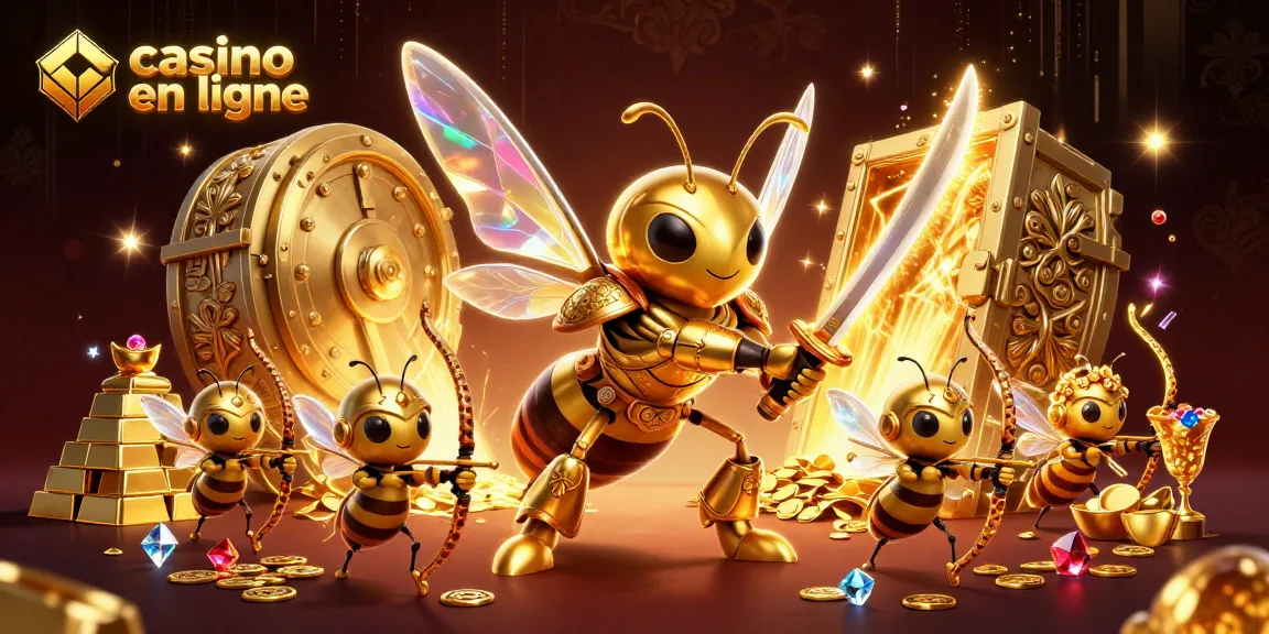 Jouez au casino en ligne avec une scène dynamique de gaming, trésors et action captivante.