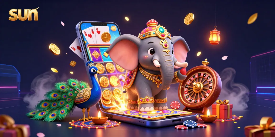 Experience the thrilling sun-themed casino essence with vibrant slot games and dynamic characters.