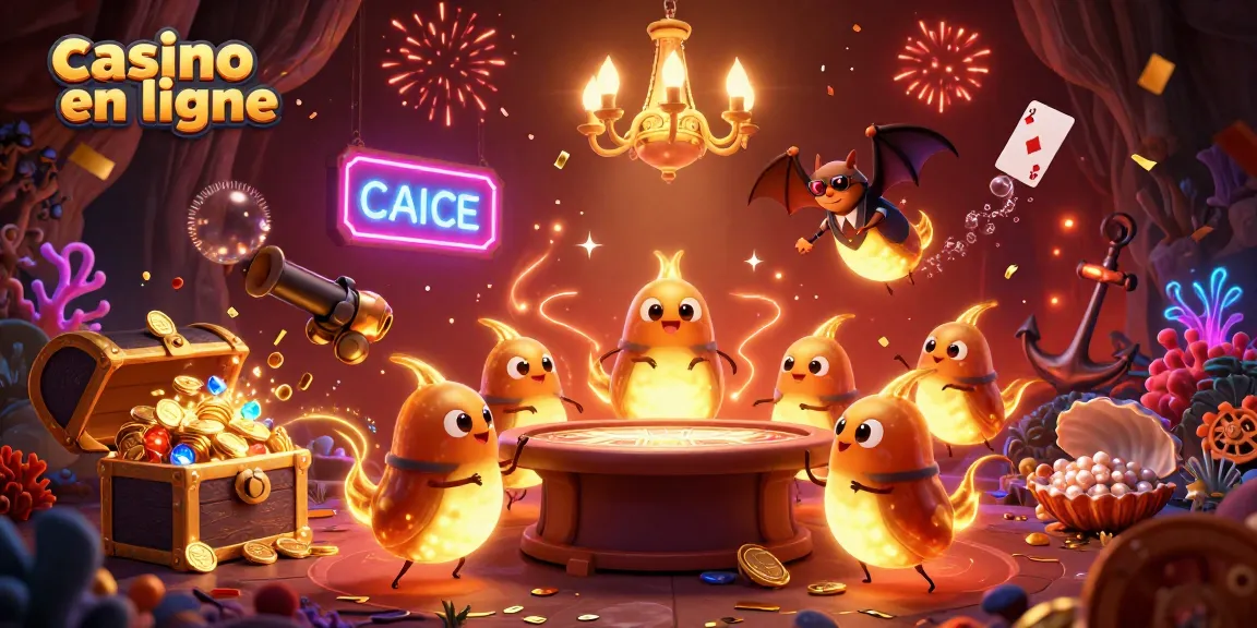 Jouez au casino en ligne avec des lumières et des jeux colorés dans un univers captivant.
