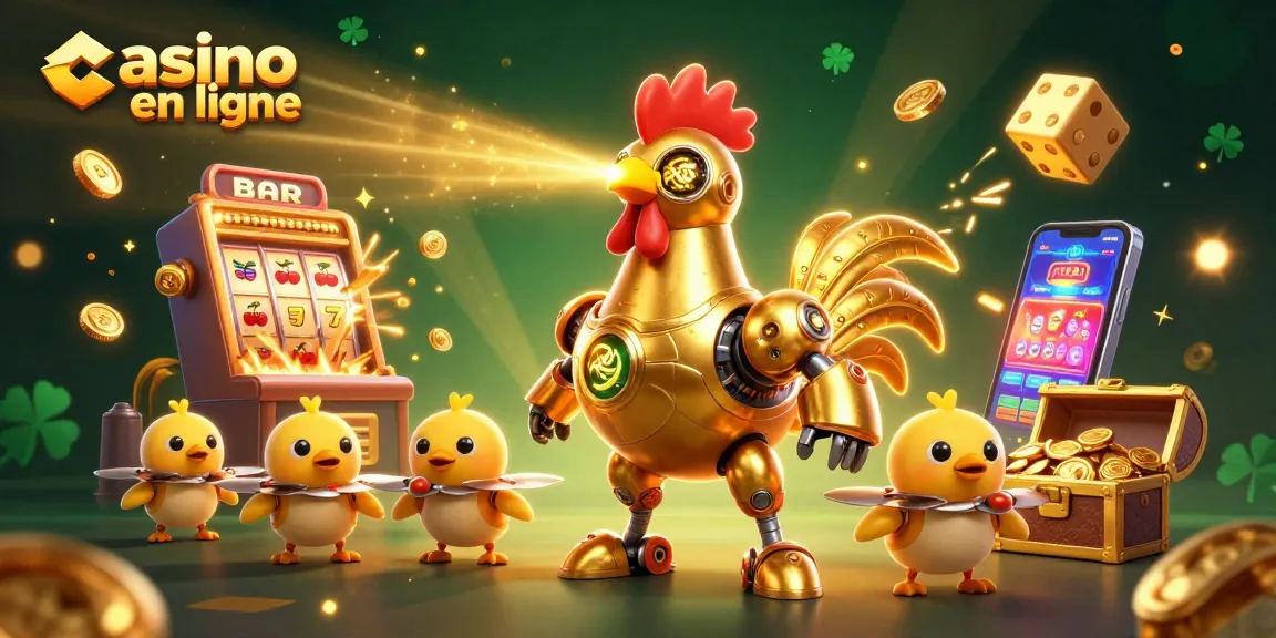 Jouer au casino en ligne avec des robots et des machines à sous colorées, un univers vibrant et immersif
