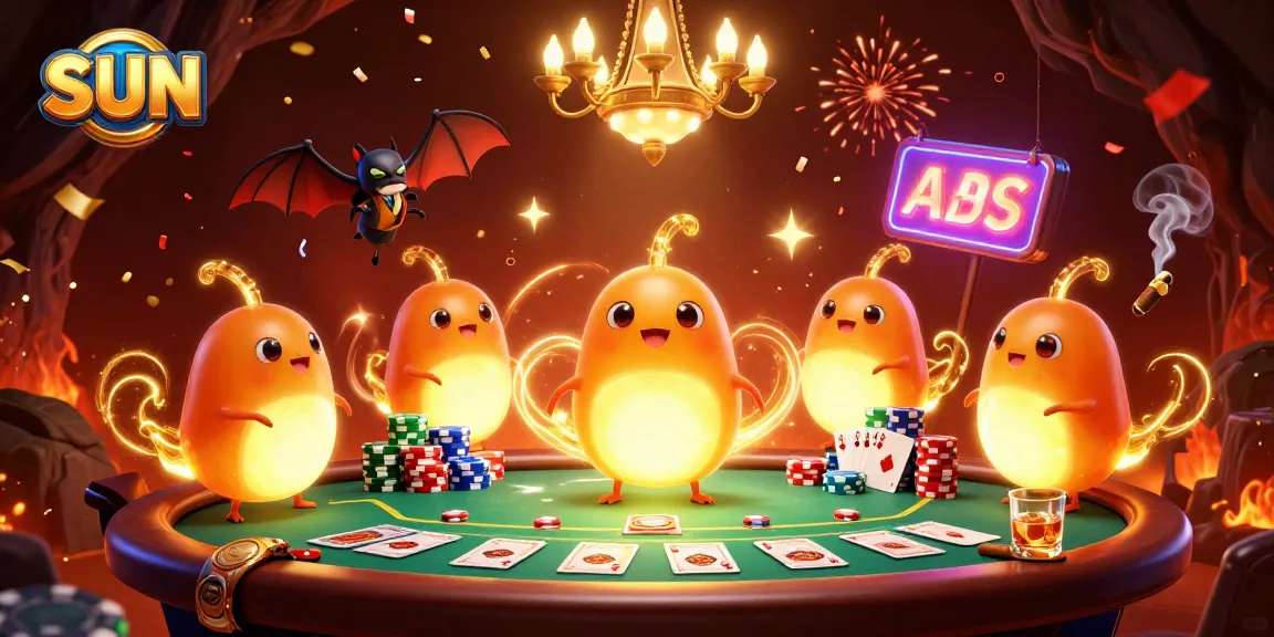 Players enjoy the thrilling sun-themed casino games with bright glowworm lighting enhancing the experience.