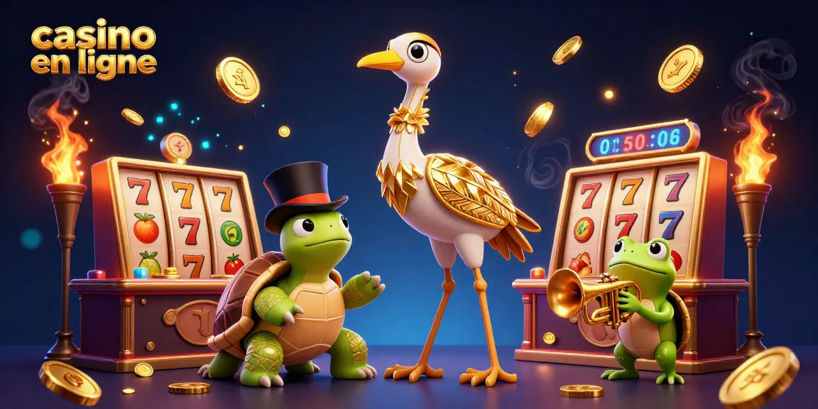 Déposez des jetons d'or autour de nos personnages amusants dans un casino en ligne captivant.
