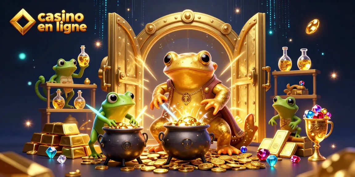 Expérimentez le casino en ligne avec un alchimiste transmutant des métaux en or.