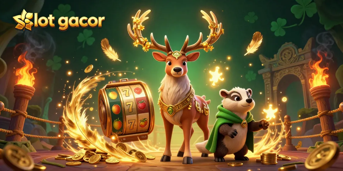Menang besar dengan slot gacor: ilustrasi 3D yang mempesona dalam suasana kasino.
