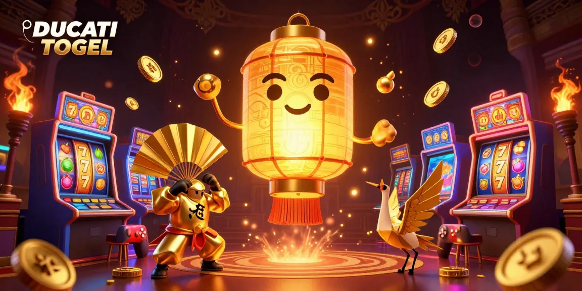 Experience thrilling gameplay at DUCATI TOGEL with vibrant 3D slot games and golden symbols